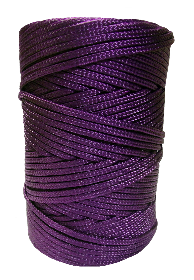 2mm Purple Braided Nylon Cord - 280m Reel