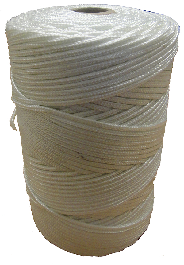 2mm White Braided Nylon Cord - 280m Reel