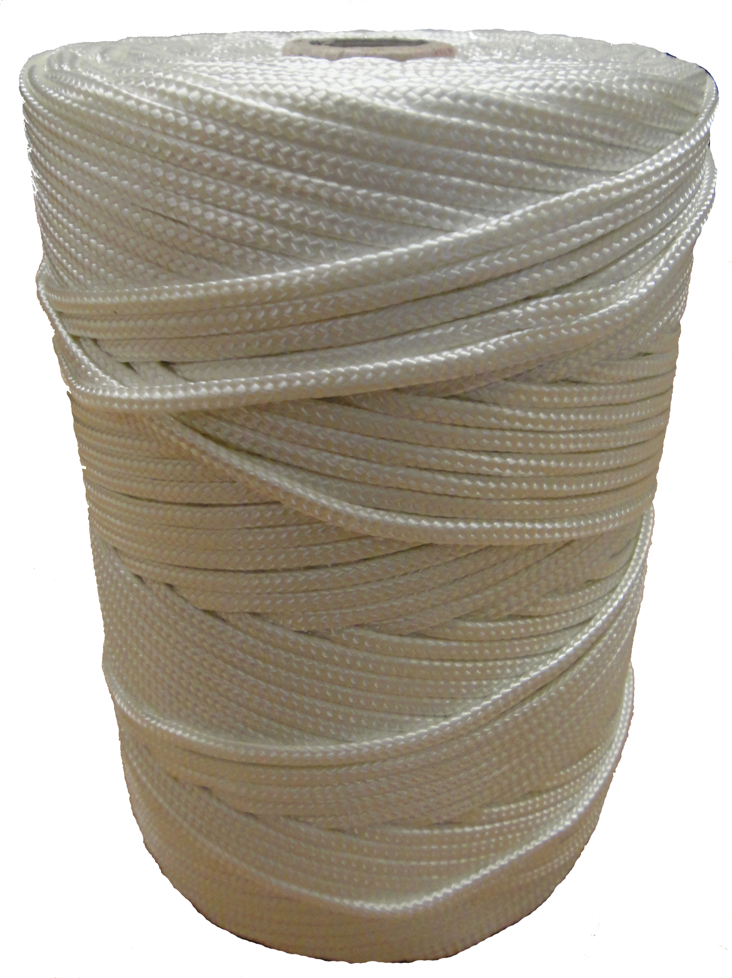 3mm White Braided Nylon Cord - 180m Reel