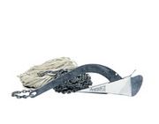 6kg Kobra Anchor x 10m of 6mm Chain x 30m of 8mm Nylon Rope