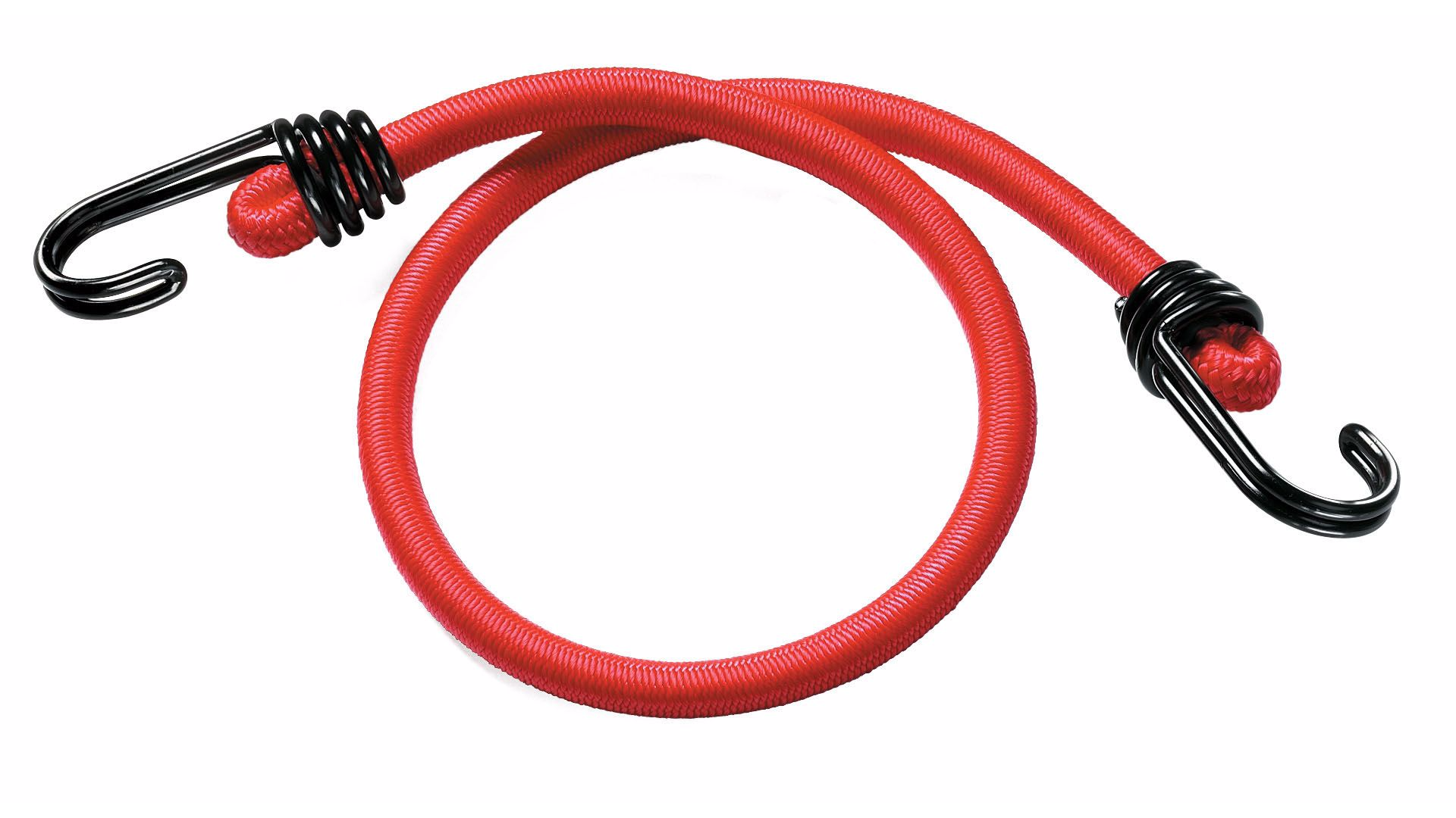 8mm Red Bungee Cord Strap x 150cm With Reverse Hook