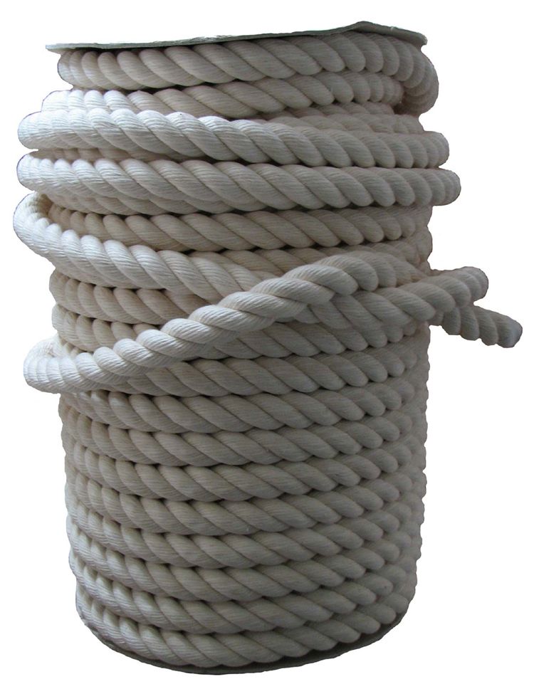 16mm Soft Natural White Cotton Rope x 220m