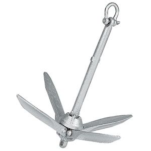 0.7Kg Galvanised Folding Anchor Jet Ski Dinghy