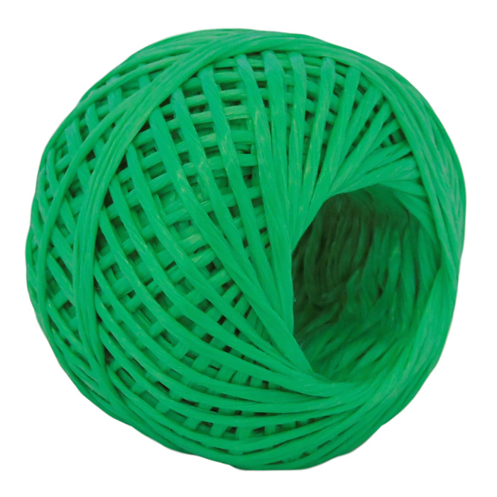Green Polypropylene twine string 1400m per kilo Ball - Length 60m