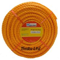 10mm Orange Polypropylene Rope x 20m Coil