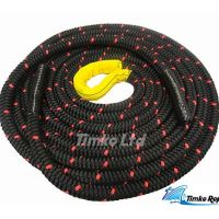 35mm Black Double Braided Polyester Battling Battle Rope