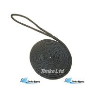 16mm Black Polyester Dockline 6m with Spliced Eye