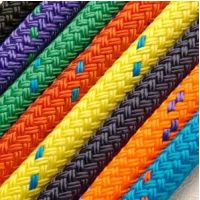 8mm Coloured Braid on Braid Polyester Rope - PER METRE