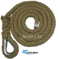 28mm Natural Hemp Gym Climbing Rope (Customise Upto 15m)