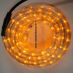 Yellow LED Rope Light 6m for in & Outdoor use & controller