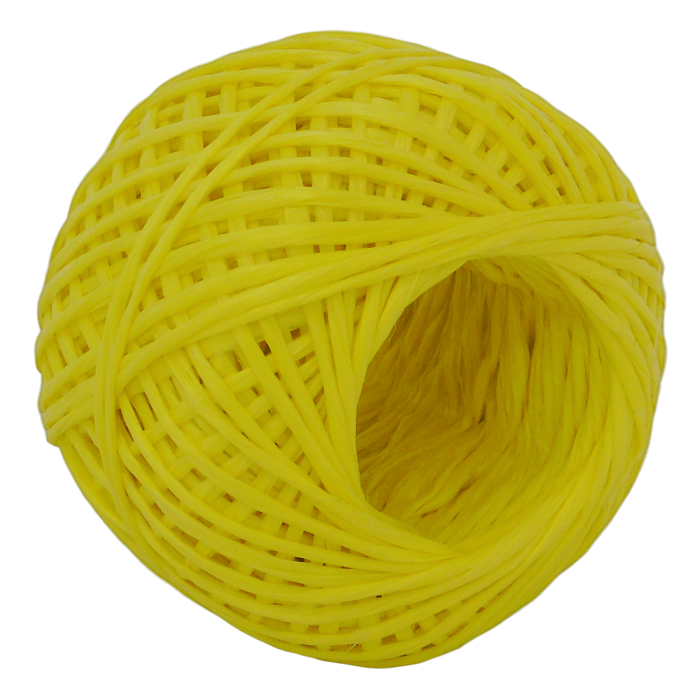 Yellow Polypropylene twine string 1400m per kilo Ball - Length 60m